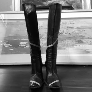 Leather Knee High Boots